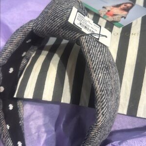 Lele sadoughi tweed knotted headband new with tags
